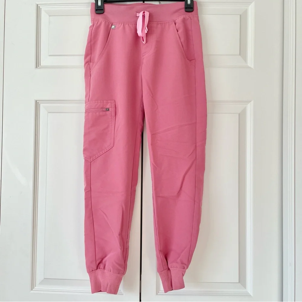 Figs Women's Quartz BCA breast cancer awareness Zamora petite jogger scrub pants - Picture 2 of 4